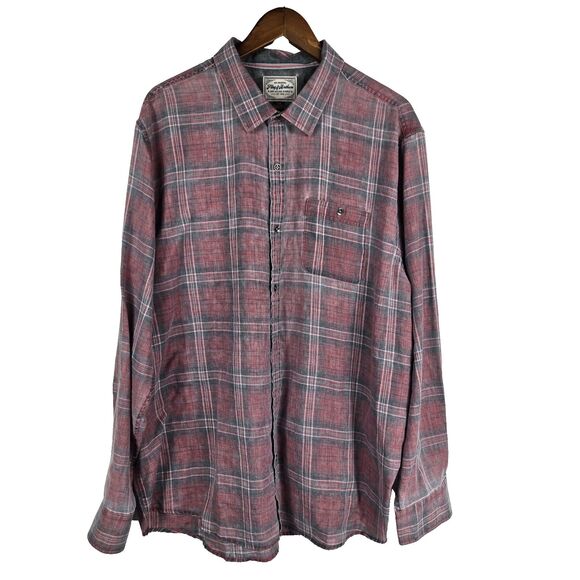 Flag & Anthem Men's Size XXL Red Plaid Button Up Shirt NWT - Picture 1 of 7